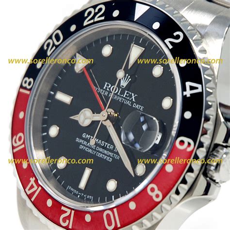 rolex nero e rosso|Orologio Rolex GMT.